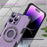 Kickstand Phone Cover for iPhone 15 Pro Case Compatible with MagSafe PC+TPU Shockproof Case - Purple - 3