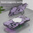 Kickstand Phone Cover for iPhone 15 Pro Case Compatible with MagSafe PC+TPU Shockproof Case - Purple - 5