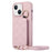 For iPhone 15 Case PU+TPU Phone Cover Card Slot Protective Case - Light Purple - 4