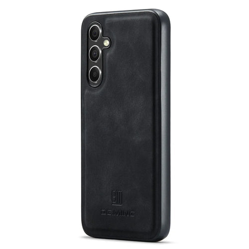 DG.MING Protective Cover for Samsung Galaxy S23 FE Case Anti-Drop PC+TPU+PU Phone Case - Black - 1