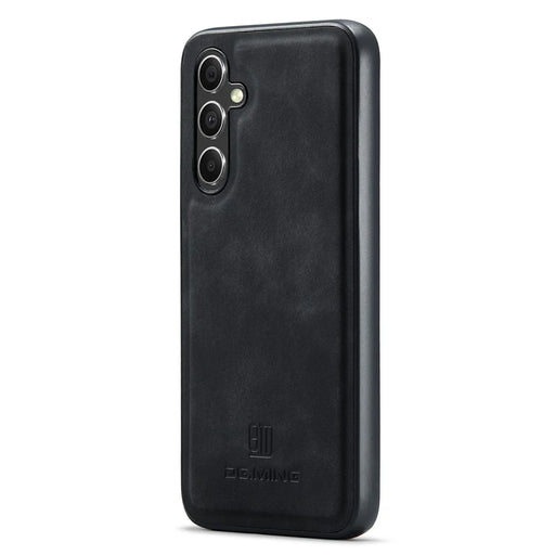 DG.MING Protective Cover for Samsung Galaxy S23 FE Case Anti-Drop PC+TPU+PU Phone Case - Black - 1