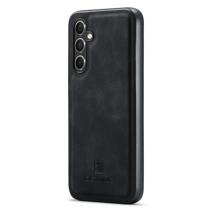 DG.MING Protective Cover for Samsung Galaxy S23 FE Case Anti-Drop PC+TPU+PU Phone Case - Black - 1