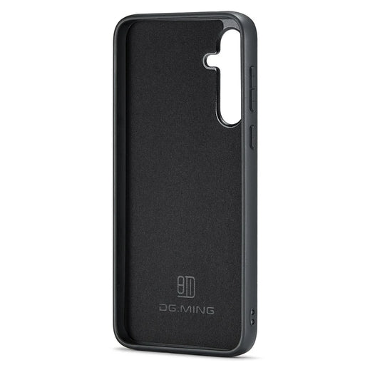 DG.MING Protective Cover for Samsung Galaxy S23 FE Case Anti-Drop PC+TPU+PU Phone Case - Black - 2