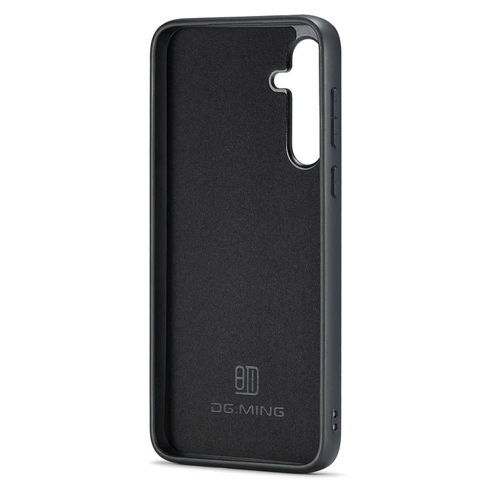 DG.MING Protective Cover for Samsung Galaxy S23 FE Case Anti-Drop PC+TPU+PU Phone Case - Black - 2