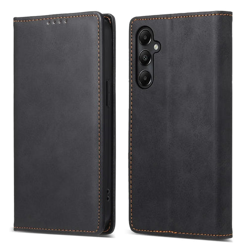 DF-05 Stand Cover for Samsung Galaxy A05s 4G Case RFID Blocking Leather Phone Shell Wallet - Black - 1