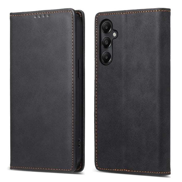 DF-05 Stand Cover for Samsung Galaxy A05s 4G Case RFID Blocking Leather Phone Shell Wallet - Black - 1