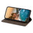 DF-05 For Samsung Galaxy A05 4G Case PU Leather Smartphone Stand Shell Wallet - Brown - 2