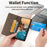 DF-05 For Samsung Galaxy A05 4G Case PU Leather Smartphone Stand Shell Wallet - Brown - 6