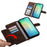 For Samsung Galaxy A05s 4G Leather Case Imprinted Stand Wallet Phone Cover with 2 Straps - Brown - 2