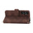 For Samsung Galaxy A05s 4G Leather Case Imprinted Stand Wallet Phone Cover with 2 Straps - Brown - 5