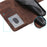 For Samsung Galaxy A05s 4G Leather Case Imprinted Stand Wallet Phone Cover with 2 Straps - Brown - 6