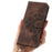 For Samsung Galaxy A05s 4G Leather Case Imprinted Stand Wallet Phone Cover with 2 Straps - Brown - 7