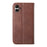 For Samsung Galaxy A05 4G Case Imprinted PU Leather Wallet Shockproof Phone Cover - Brown - 6