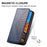 For Samsung Galaxy A05s 4G Case Imprinted Rhombus Pattern Wallet Stand Phone Cover - Blue - 4