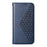 For Samsung Galaxy A05s 4G Case Imprinted Rhombus Pattern Wallet Stand Phone Cover - Blue - 7