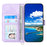 For Samsung Galaxy A15 4G Case Skin-touch Leather Phone Cover with Hand Strap + Shoulder Strap - Light Purple - 2