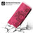For Sony Xperia 5 V Case Imprinted Anti-drop Leather Phone Cover with Hand Strap + Shoulder Strap - Wine Red - 7