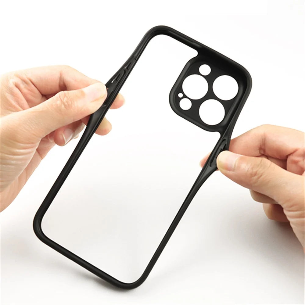 Clear Phone Shell For iPhone 15 Pro Case Shockproof PC + TPU Phone Cover - 3