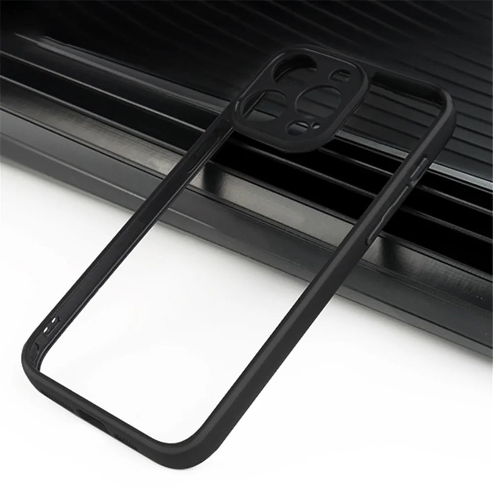 Clear Phone Shell For iPhone 15 Pro Case Shockproof PC + TPU Phone Cover - 6