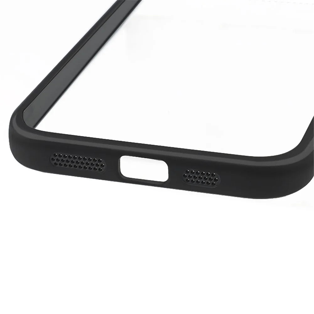 For iPhone 15 Case Slim-Fit PC + TPU Clear Phone Cover Protection Shell - 4
