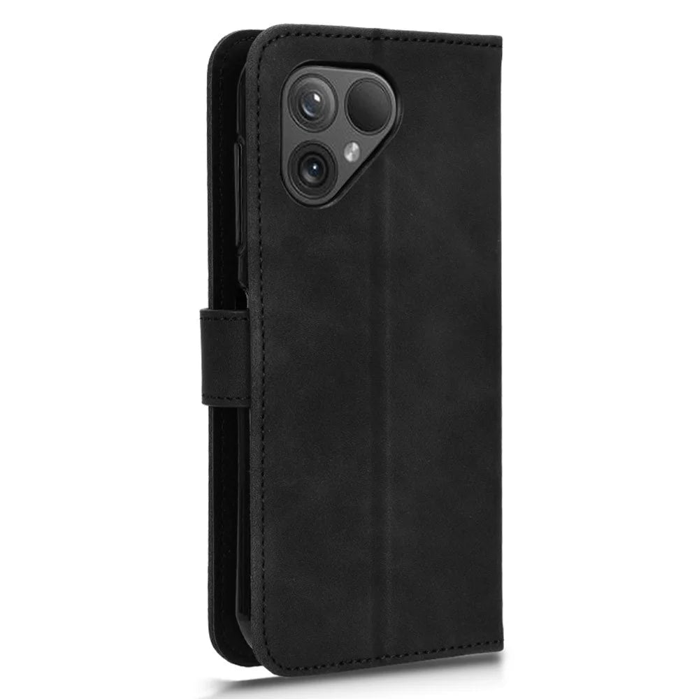 For Fairphone 5 Case Wallet Stand Anti-drop Phone Leather Cover - Black - 5