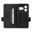 For Realme GT5 5G Case Shockproof PU Leather Wallet Stand Mobile Phone Cover - Black - 5