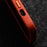 MELKCO For iPhone 15 Pro Max Case Anti-scratch Genuine Cow Leather+PC Magnetic Phone Cover - Orange - 4