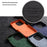 MELKCO For iPhone 15 Pro Max Case Magnetic Shell Genuine Cow Leather+PC Phone Cover - Orange - 7