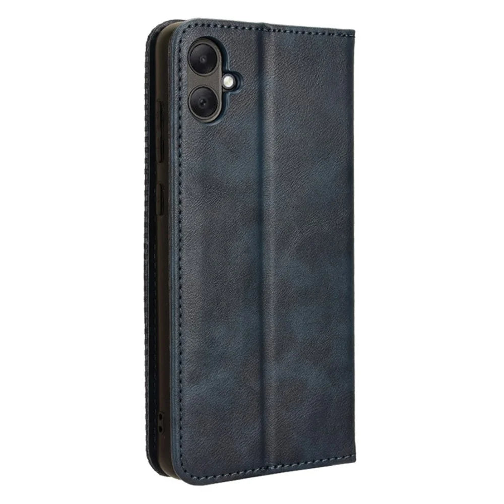 For Samsung Galaxy A05 4G Case Shockproof PU Leather Wallet Stand Phone Cover - Blue - 6