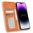 For iPhone 15 Pro Max Case Magnetic Auto-absorbed Leather Wallet Stand Phone Cover - Brown - 2