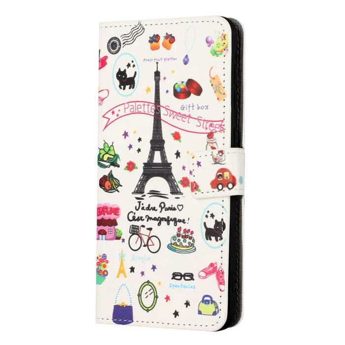 Shockproof Case for Samsung Galaxy A05s 4G Leather Case Pattern Printing Wallet Phone Cover - Iron Tower - 4