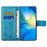 For Samsung Galaxy A05 4G Case Imprinted PU Leather Wallet Folding Stand Phone Cover - Blue - 2
