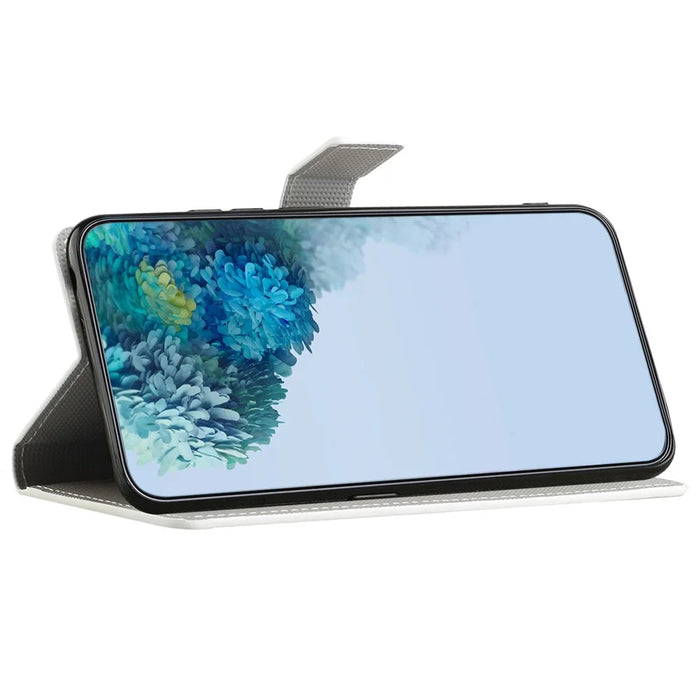 For Samsung Galaxy A05 4G Shockproof Case Pattern Printing PU Leather Wallet Phone Case - Jelly Fish - 3