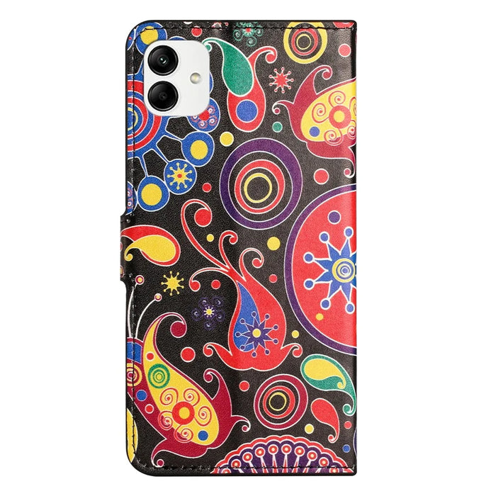 For Samsung Galaxy A05 4G Shockproof Case Pattern Printing PU Leather Wallet Phone Case - Jelly Fish - 6