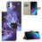 For Samsung Galaxy A05 4G Leather Case Pattern Printed Wallet Stand Phone Cover - Sparkling Butterflies - 7