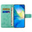 For Samsung Galaxy A15 5G Shockproof Case Imprinted PU Leather Wallet Phone Cover - Cyan - 2