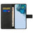 For Samsung Galaxy A15 5G Case Litchi Texture Leather Phone Cover with Wallet - Black - 2