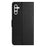 For Samsung Galaxy A15 5G Case Litchi Texture Leather Phone Cover with Wallet - Black - 6