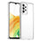 Phone Cover for Samsung Galaxy A33 5G Clear Case with Electroplating Buttons (Big Rear Lens Hole) - 1