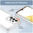 Phone Cover for Samsung Galaxy A33 5G Clear Case with Electroplating Buttons (Big Rear Lens Hole) - 6