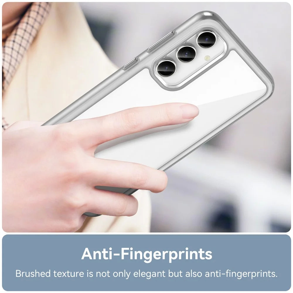 For Samsung Galaxy S23 FE Clear Case TPU+Acrylic Protective Phone Cover (Big Rear Lens Hole) - 5