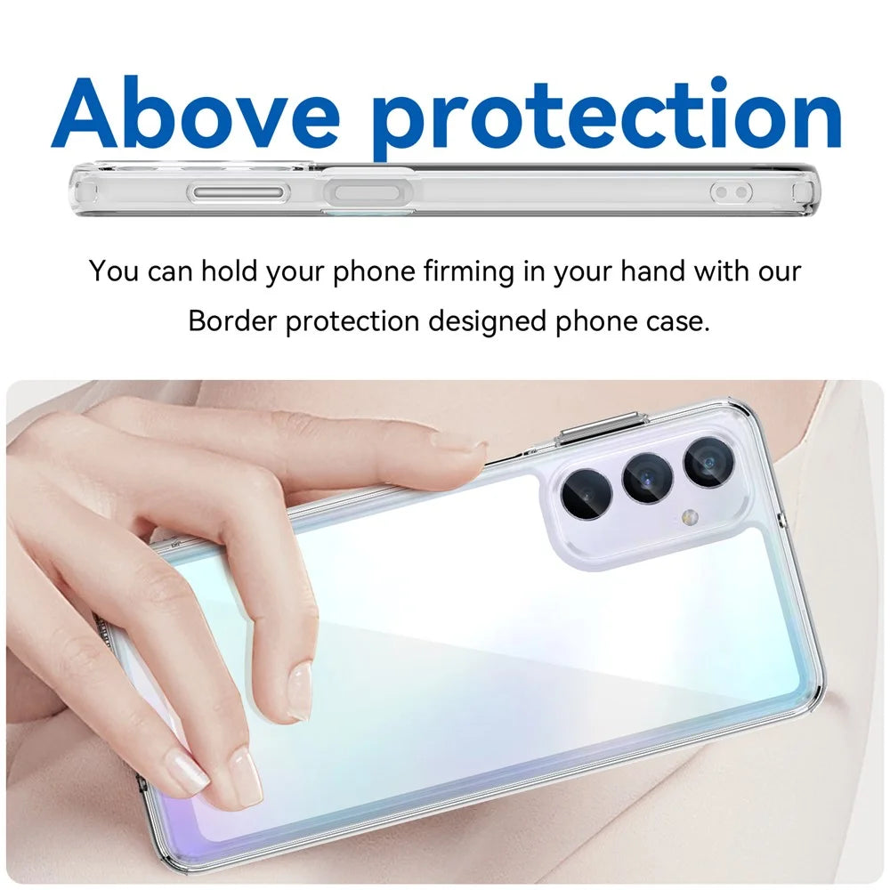 For Samsung Galaxy M54 5G / F54 5G Phone Case TPU+Acrylic Back Cover (Big Rear Lens Hole) - 4