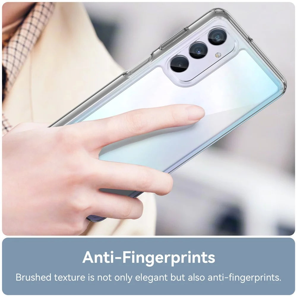 For Samsung Galaxy M54 5G / F54 5G Phone Case TPU+Acrylic Back Cover (Big Rear Lens Hole) - 5