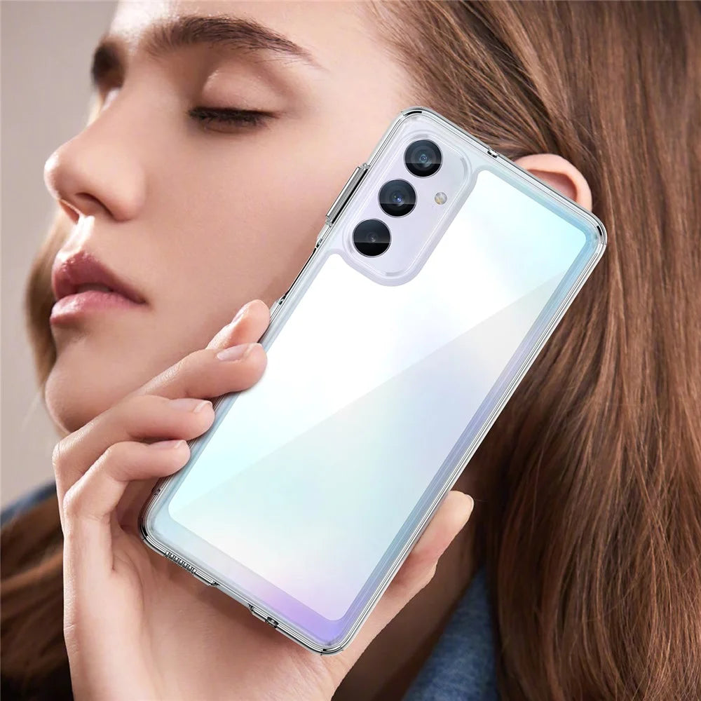 For Samsung Galaxy M54 5G / F54 5G Phone Case TPU+Acrylic Back Cover (Big Rear Lens Hole) - 7