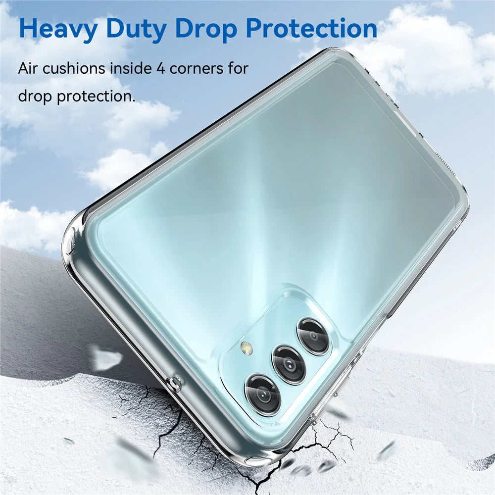 For Samsung Galaxy A25 5G (Global) (161.0 x 76.5 x 8.3mm) Clear Phone Case Fingerprint-free Phone Cover (Big Rear Lens Hole) - 3