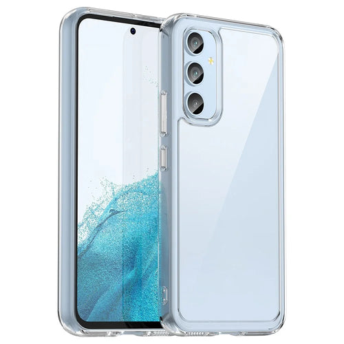 For Samsung Galaxy A54 5G Transparent Phone Case TPU+Acrylic Cover (Big Rear Lens Hole) - 1