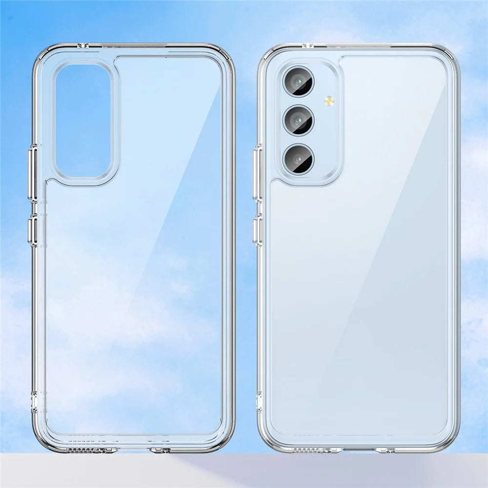 For Samsung Galaxy A54 5G Transparent Phone Case TPU+Acrylic Cover (Big Rear Lens Hole) - 2