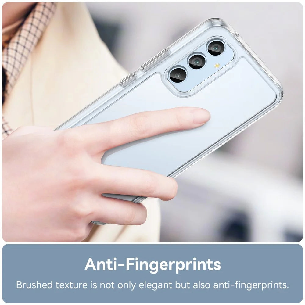For Samsung Galaxy A54 5G Transparent Phone Case TPU+Acrylic Cover (Big Rear Lens Hole) - 5