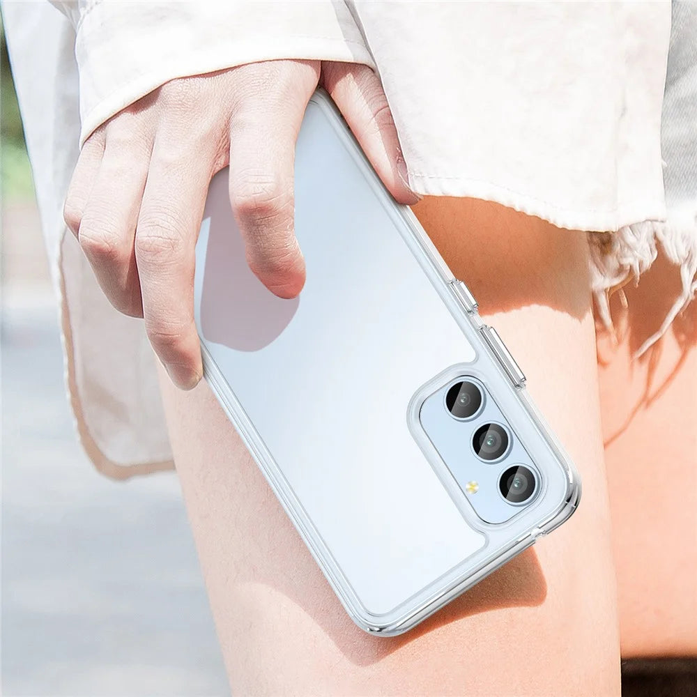For Samsung Galaxy A54 5G Transparent Phone Case TPU+Acrylic Cover (Big Rear Lens Hole) - 7