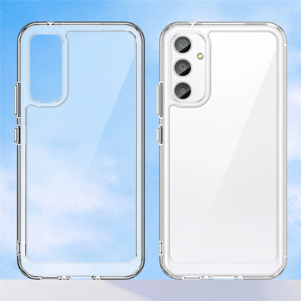 For Samsung Galaxy A34 5G Clear Case Drop-proof Four Corner Phone Cover (Big Rear Lens Hole) - 2